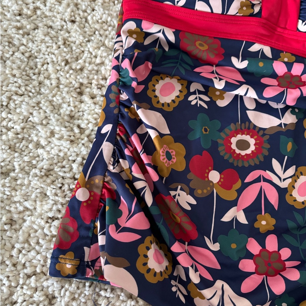 NWOT Boden Swim Tankini Floral Top Size 8 - Picture 4 of 8